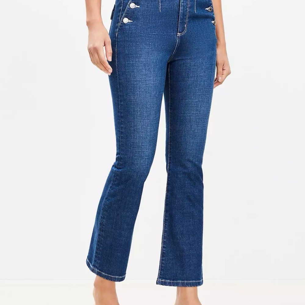 LOFT Dark Blue Flare Women's Jeans